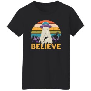 Believe UFO Distressed Women's T-Shirt