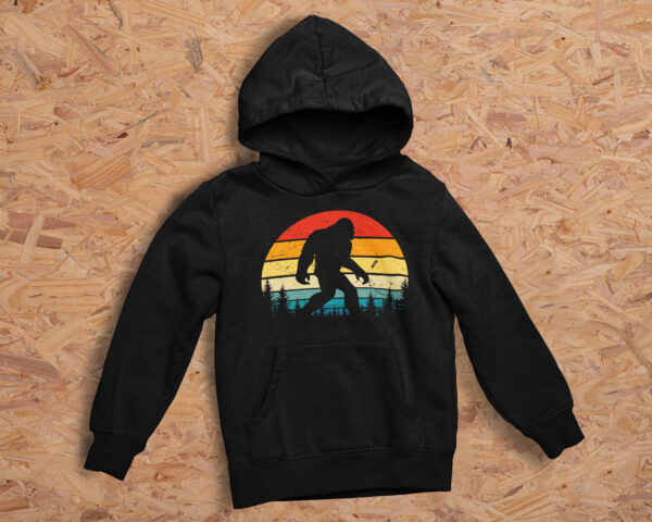 black pullover hoodie gift for eco-friendly Bigfoot fans